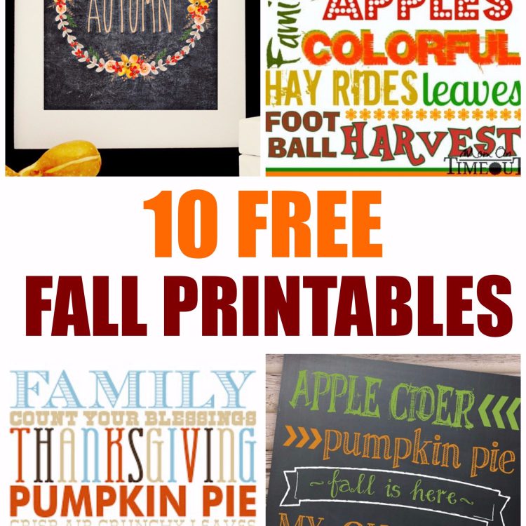 FREE Fall Printables - Thifty Mama Life