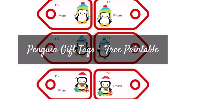Free Penguin Gift Tags Printable