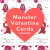 Monster Valentine's Day Cards ~ Free Printable - Thifty Mama Life