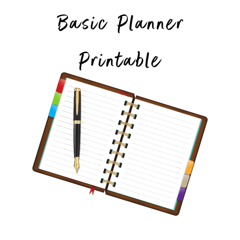 Printable Planner to Keep you on Top of Tasks