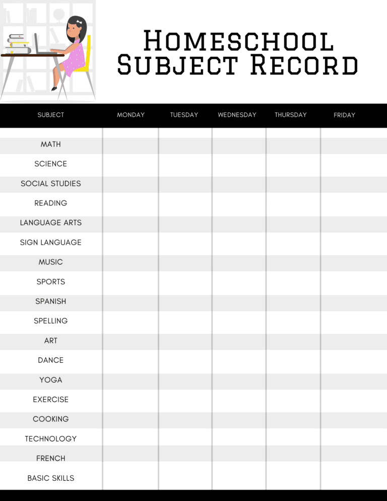Free Homeschool Printables