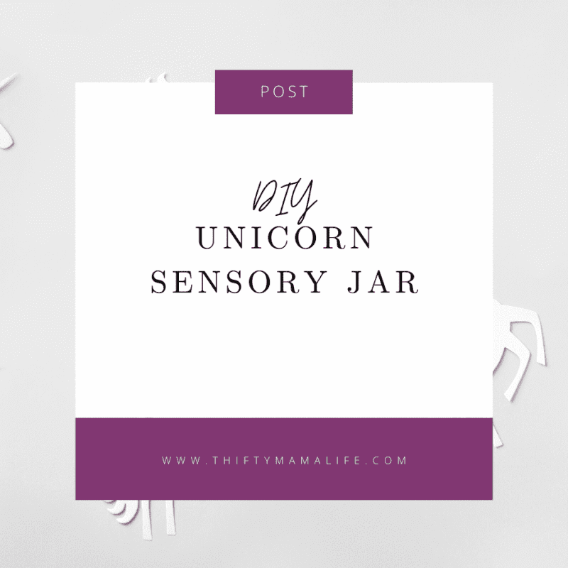 DIY Unicorn Sensory Jar