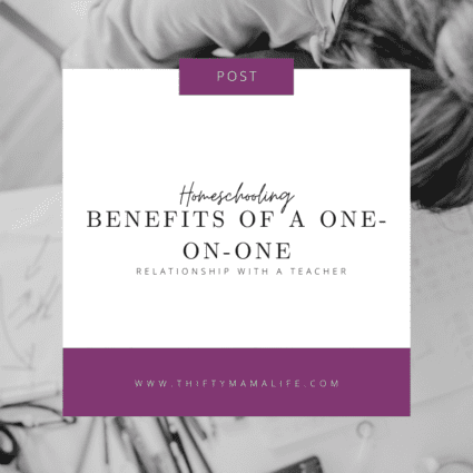 homeschooling benefits of one on one with a teacher
