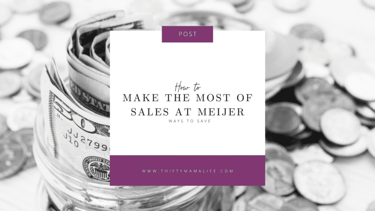 make the most of sales at Meijer