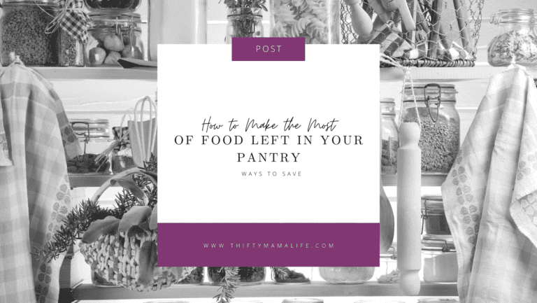 How to Make the Most of the Food left in your Pantry