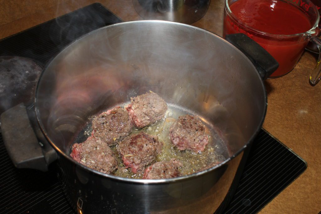 Healthy Meatballs and Zoodles Ingredients 