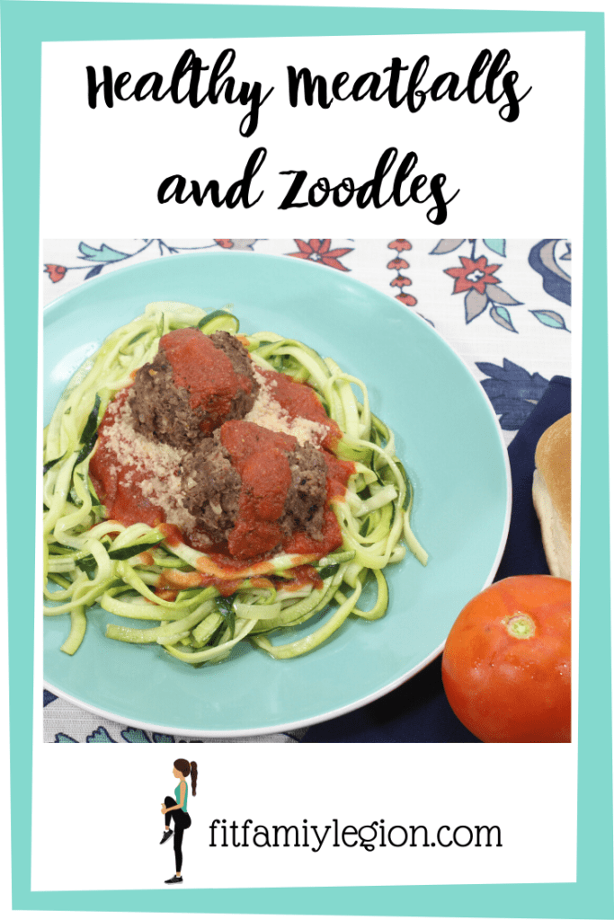 Healthy Meatballs and Zoodles Perfect Dinner Thifty Mama Life